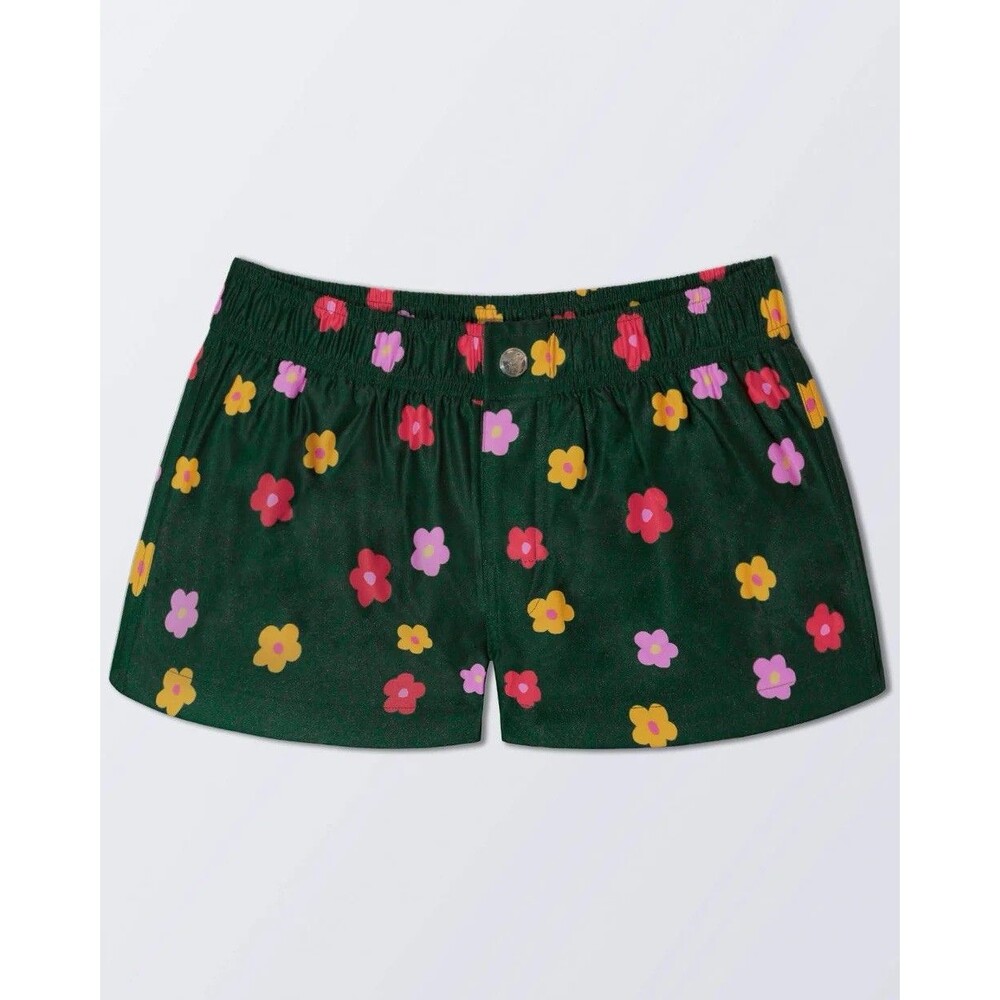 DC2 Miami Swim Mini Shorts Mens Size 2XL Green Floral Buy Myself Flowers Print